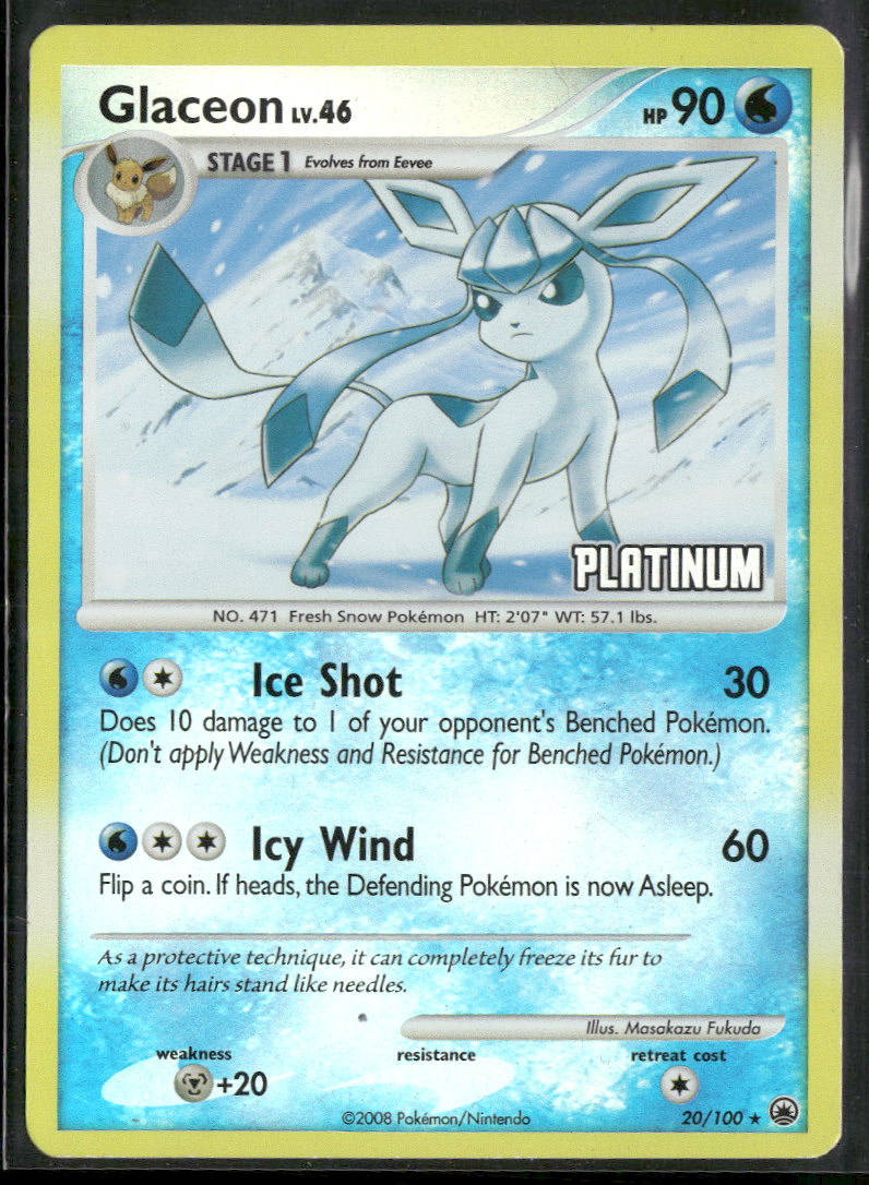 Burger King Promos Glaceon #020/100