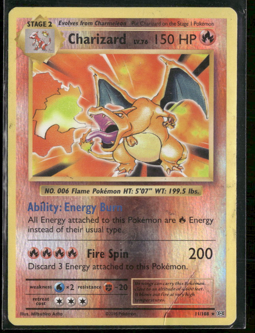 XY - Evolutions Charizard #11/108 Damaged
