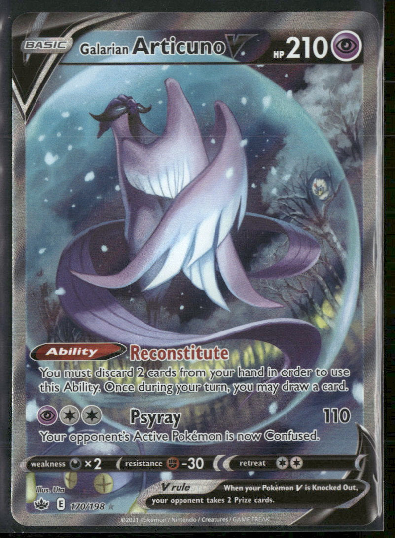 SWSH06: Chilling Reign Galarian Articuno V (Alternate Full Art) #170/198