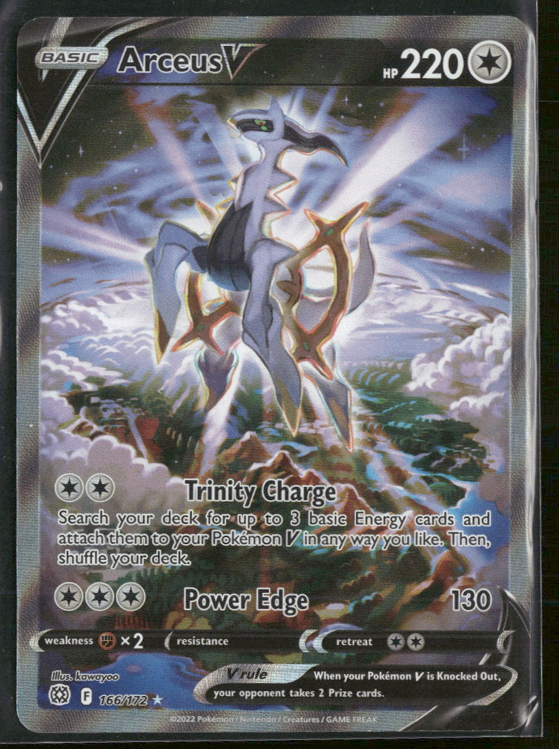 SWSH09: Brilliant Stars Arceus V (Alternate Full Art) #166/172