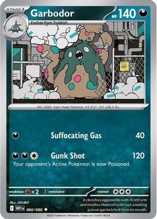 Garbodor 060/086 - SV White Flare Reverse Holofoil