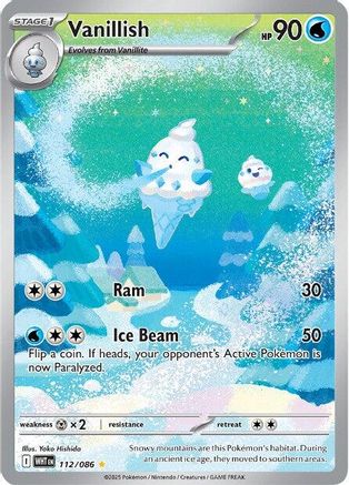 Vanillish 112/086 - SV White Flare Holofoil