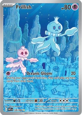 Frillish 126/086 - SV White Flare Holofoil