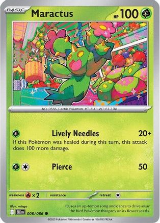 Maractus 008/086 - SV Black Bolt Reverse Holofoil
