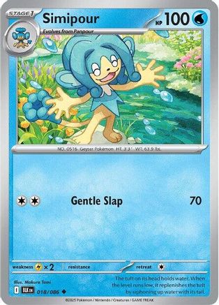 Simipour 018/086 - SV Black Bolt Reverse Holofoil