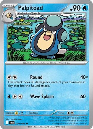 Palpitoad 020/086 - SV Black Bolt
