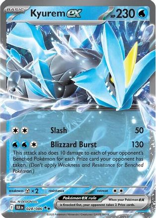 Kyurem ex 028/086 - SV Black Bolt Holofoil