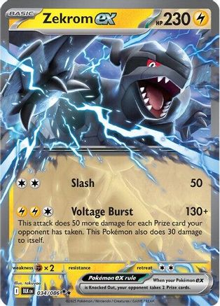 Zekrom ex 034/086 - SV Black Bolt Holofoil