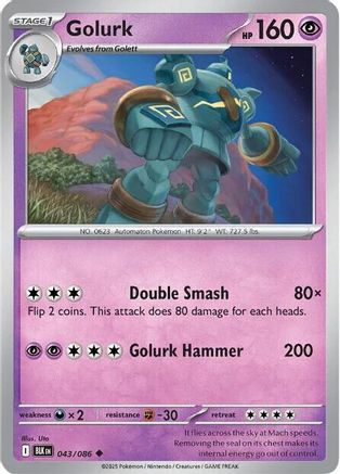 Golurk 043/086 - SV Black Bolt