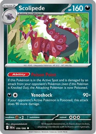 Scolipede 056/086 - SV Black Bolt