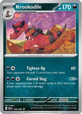 Krookodile 059/086 - SV Black Bolt Holofoil