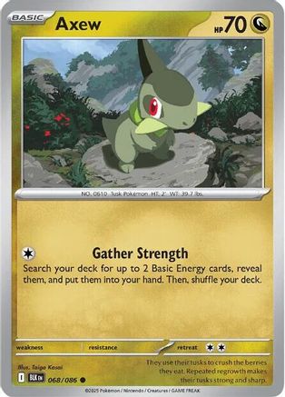 Axew 068/086 - SV Black Bolt Reverse Holofoil