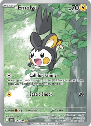 Emolga 112/086 - SV Black Bolt Holofoil