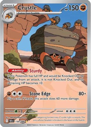 Crustle 130/086 - SV Black Bolt Holofoil