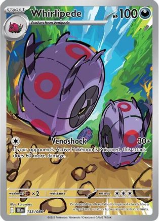 Whirlipede 133/086 - SV Black Bolt Holofoil