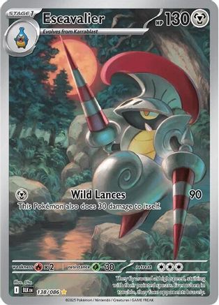 Escavalier 138/086 - SV Black Bolt Holofoil