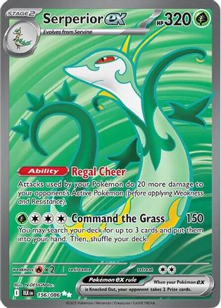 Serperior ex 156/086 - SV Black Bolt Holofoil