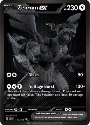 Zekrom ex 172/086 - SV Black Bolt Holofoil