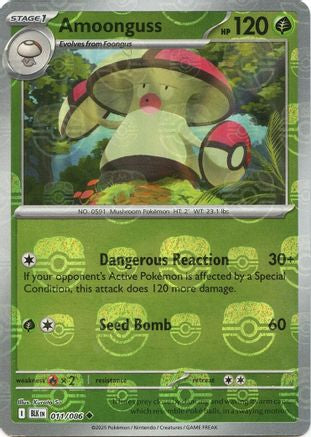 Amoonguss (Master Ball Pattern) 011/086 - SV Black Bolt - Holofoil
