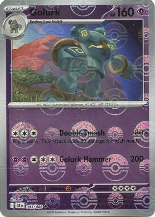 Golurk (Poke Ball Pattern) 043/086 - SV Black Bolt - Holofoil
