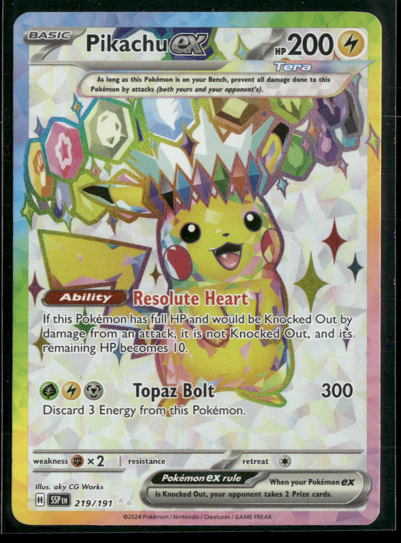 SV08: Surging Sparks Pikachu ex #219/191