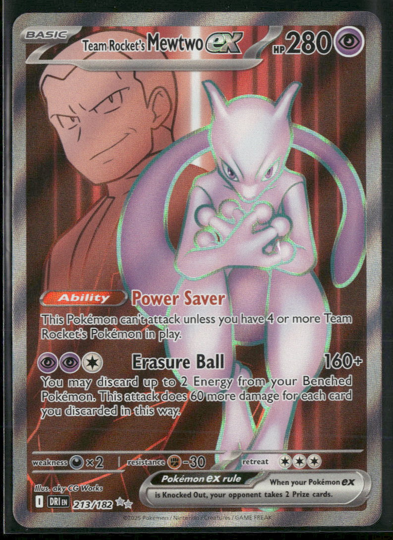 SV10: Destined Rivals Team Rocket's Mewtwo ex #213/182