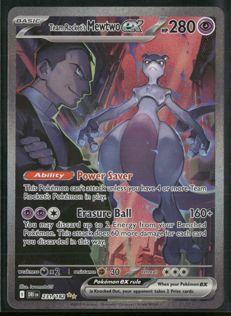 SV10: Destined Rivals Team Rocket's Mewtwo ex #231/182