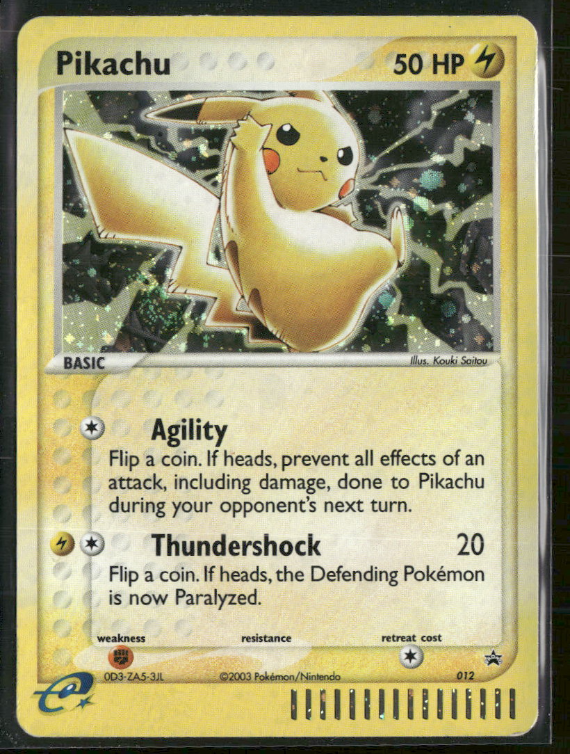 Nintendo Promos Pikachu #012