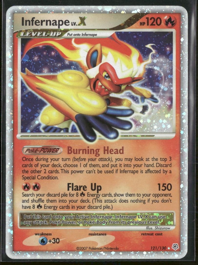 Diamond and Pearl Infernape LV.X #121/130