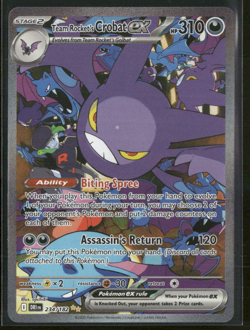 SV10: Destined Rivals Team Rocket's Crobat ex #234/182
