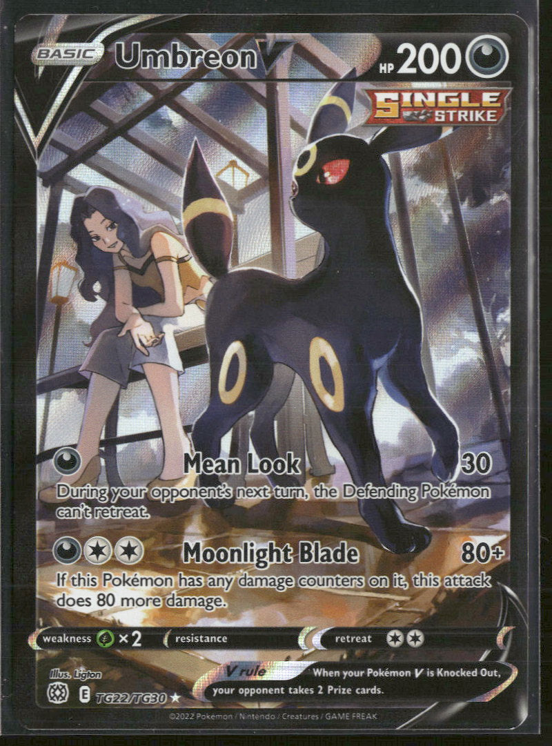 SWSH09: Brilliant Stars Trainer Gallery Umbreon V #TG22/TG30