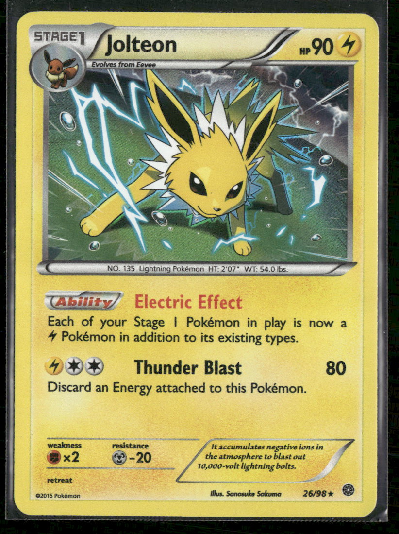 Miscellaneous Cards & Products Jolteon #026/098