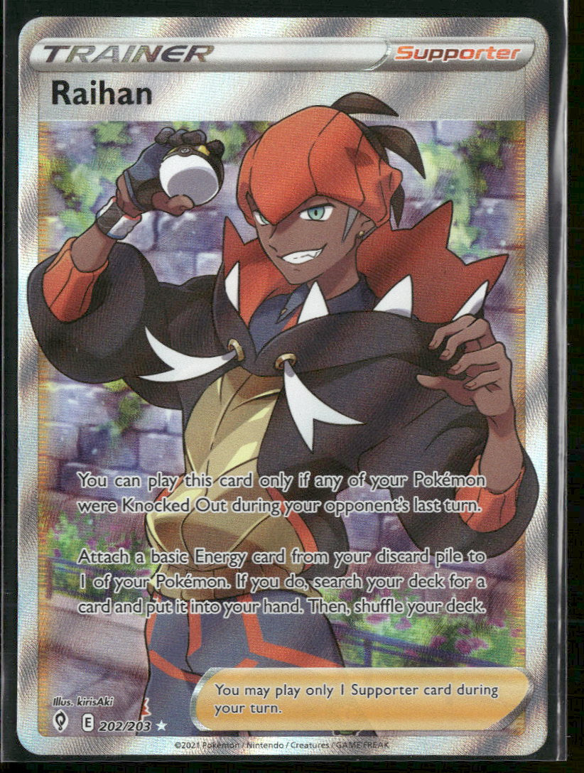 SWSH07: Evolving Skies Raihan (Full Art) #202/203
