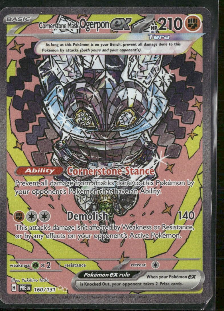 SV: Prismatic Evolutions Cornerstone Mask Ogerpon ex #160/131