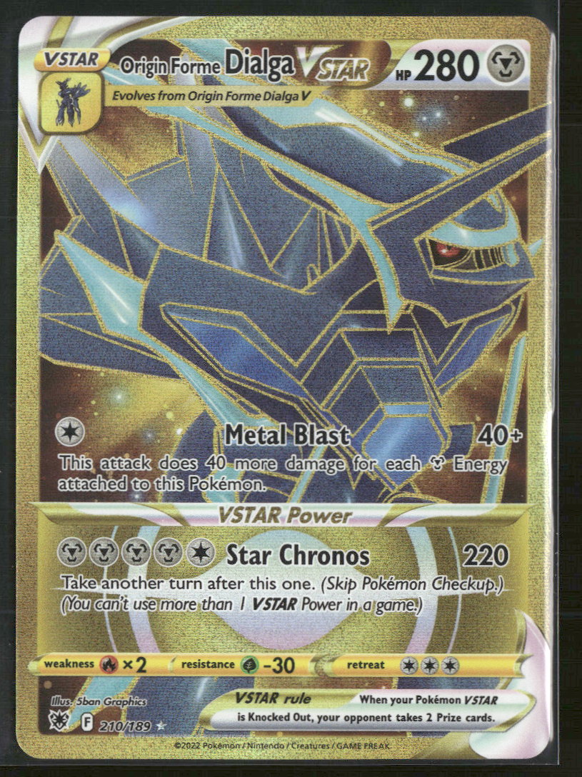 SWSH10: Astral Radiance Origin Forme Dialga VSTAR #210/189
