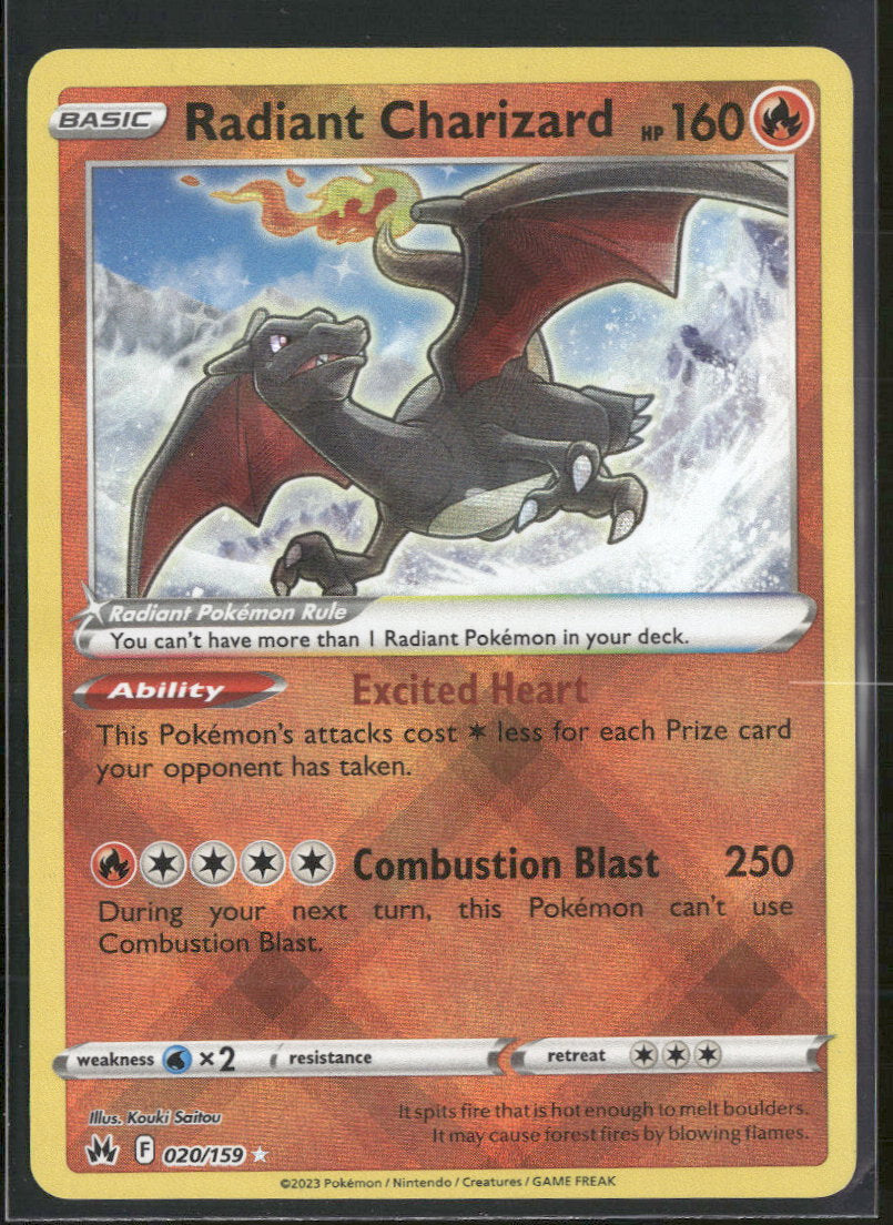 SWSH: Crown Zenith Radiant Charizard #020/159