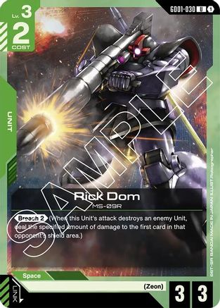 Rick Dom (GD01-030) - Newtype Rising