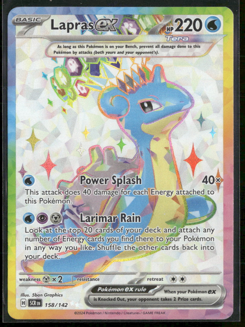 SV07: Stellar Crown Lapras ex #158/142