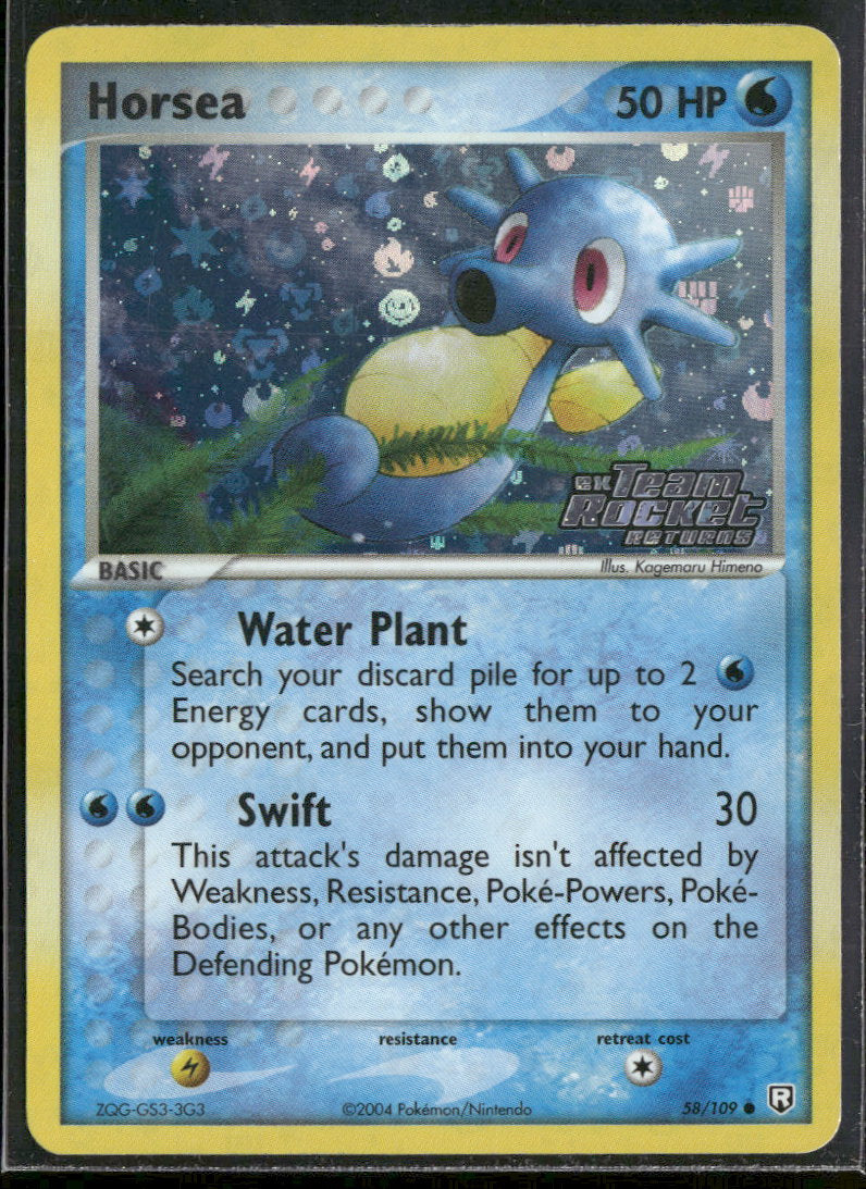 Team Rocket Returns Horsea #58/109