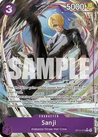 Sanji (070) (Alternate Art) (OP12-070) - Legacy of the Master Foil