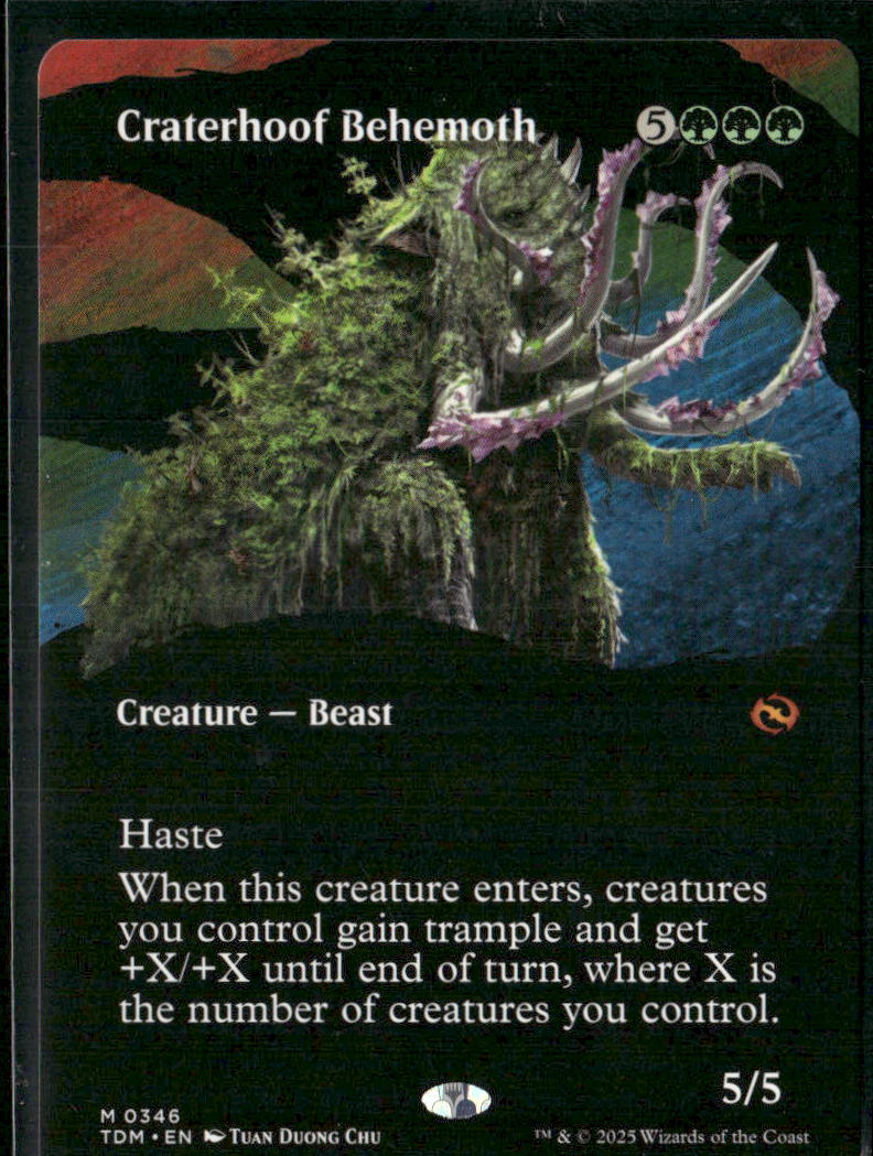 Tarkir: Dragonstorm Craterhoof Behemoth (Borderless) #346