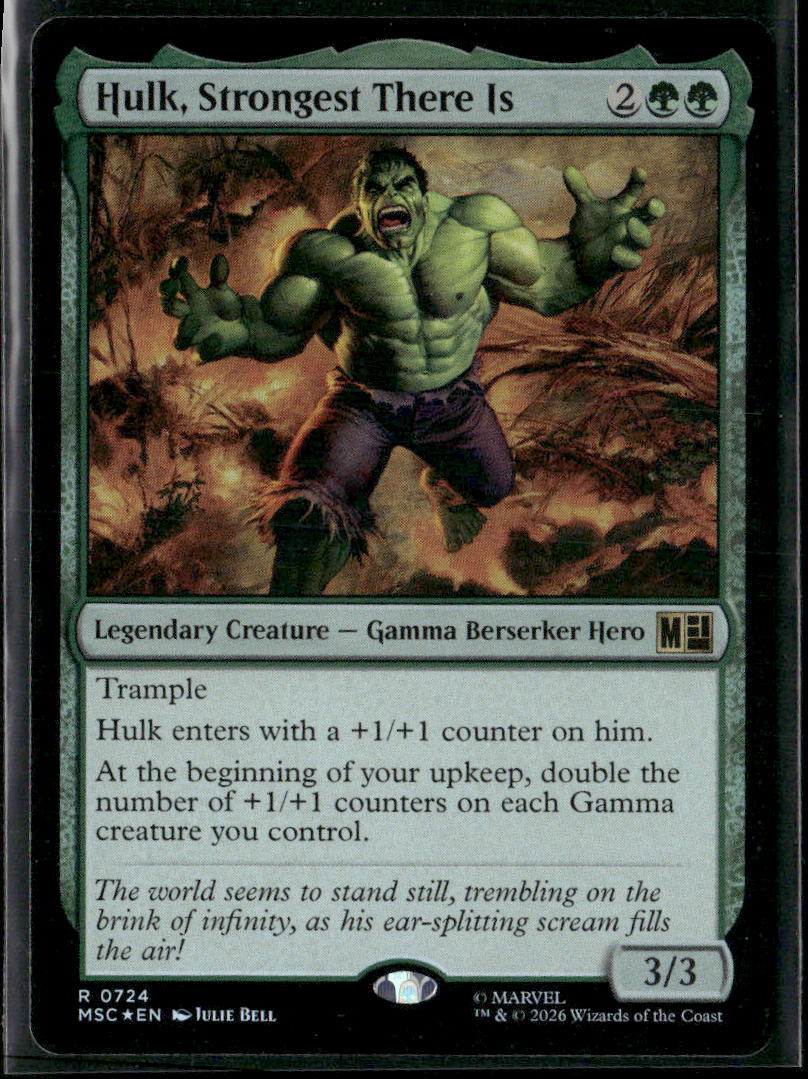Commander: Marvel Super Heroes Hulk, Strongest There Is #724