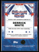 2025 Topps C. S. Auto Blue Geometric Refractor #/99 Derrick White #BSA-DW