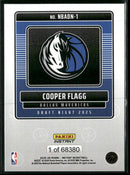 2025 Panini Instant NBA Draft Night Cooper Flagg #NBADN-1