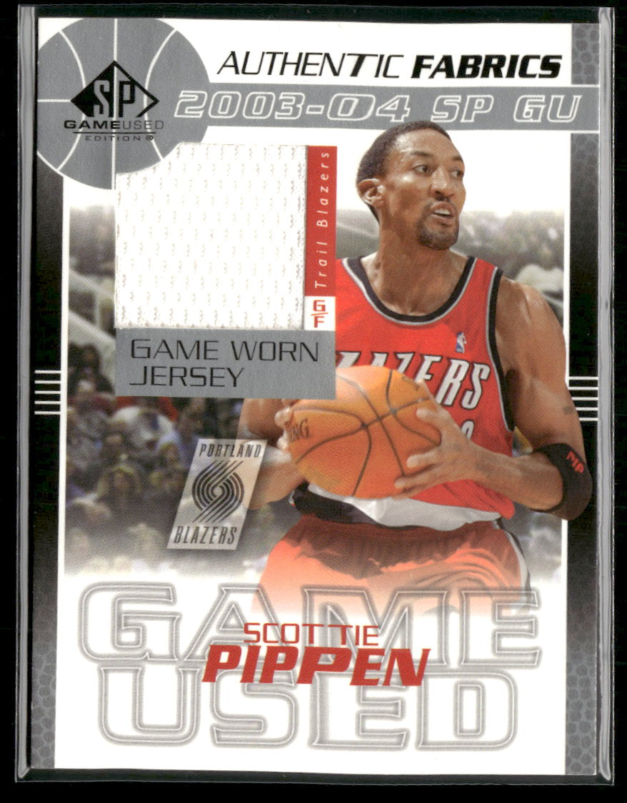 2003-04 SP Game Used Authentic Fabrics Scottie Pippen #SP-J