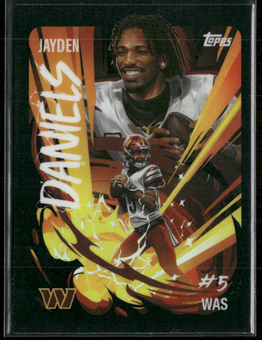 2025 Topps Chrome Ultra-Violet All-Stars Jayden Daniels #UV-19