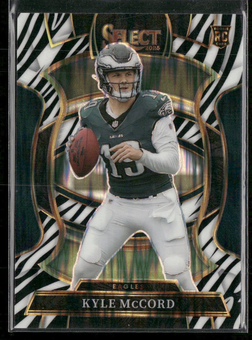 2025 Panini Select Zebra Kyle McCord Rookie #91
