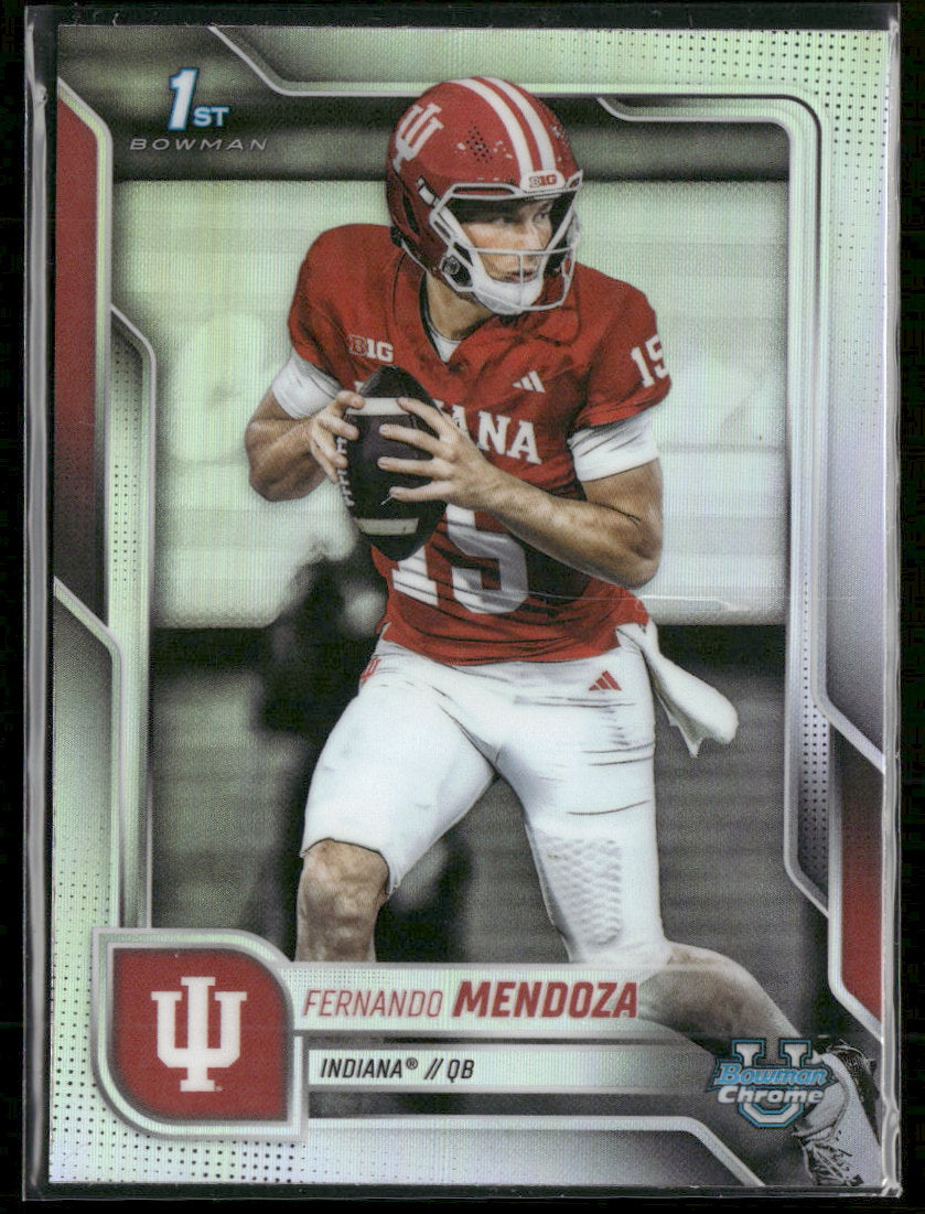 2025 Bowman University Chrome Refractor Fernando Mendoza #109
