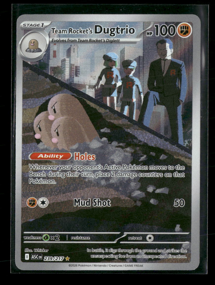ME: Ascended Heroes Team Rocket's Dugtrio #239/217