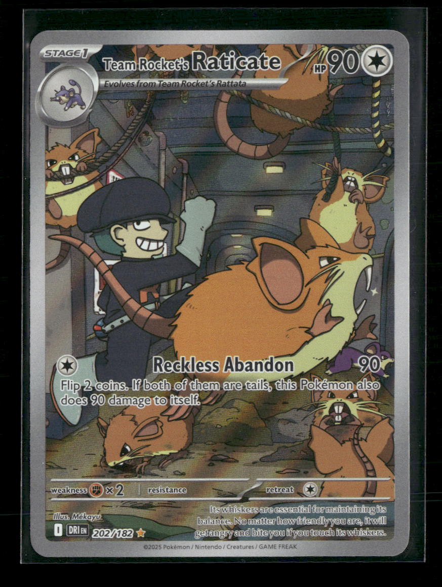 SV10: Destined Rivals Team Rocket's Raticate #202/182